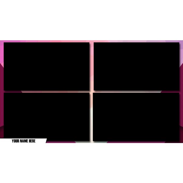 StreamYard Overlay/Template <br>Magenta Burst - Image 5