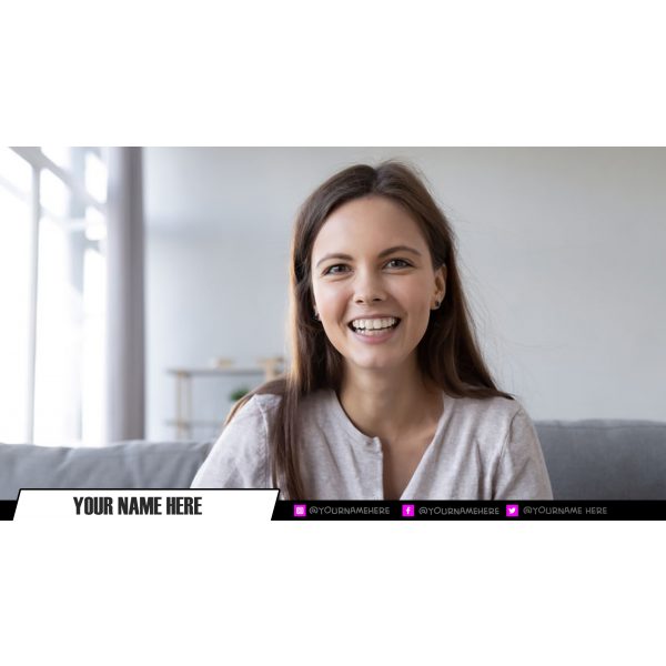 StreamYard Overlay/Template <br>Magenta Burst - Image 3