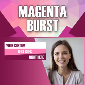Youtube Thumbnail <br>Magenta Burst