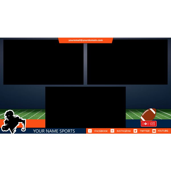 StreamYard Overlay/Template <br>Football - Image 4