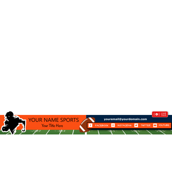 StreamYard Overlay/Template <br>Football - Image 6