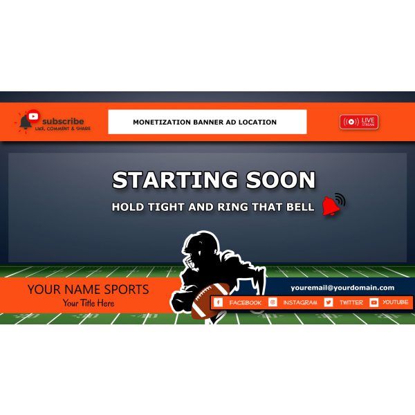 StreamYard Overlay/Template <br>Football - Image 7