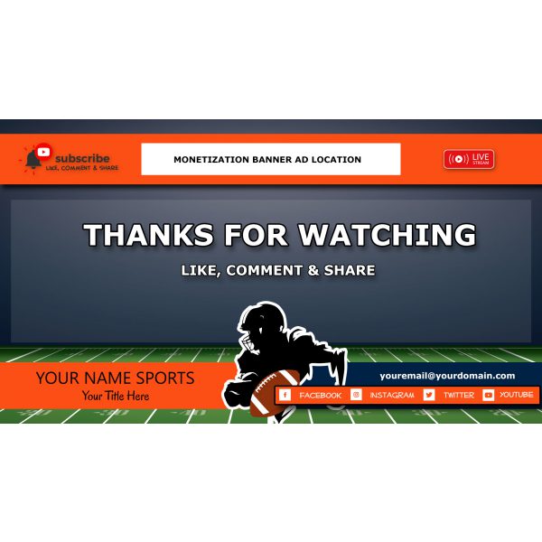 StreamYard Overlay/Template <br>Football - Image 9